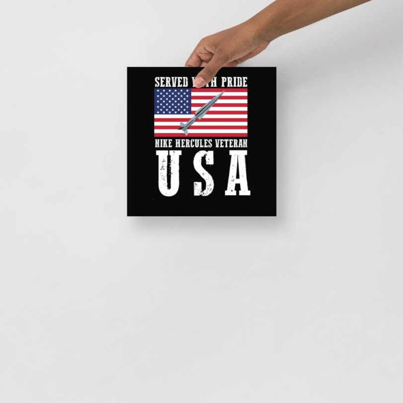 USA Nike Herc on Flag Poster - Image 2