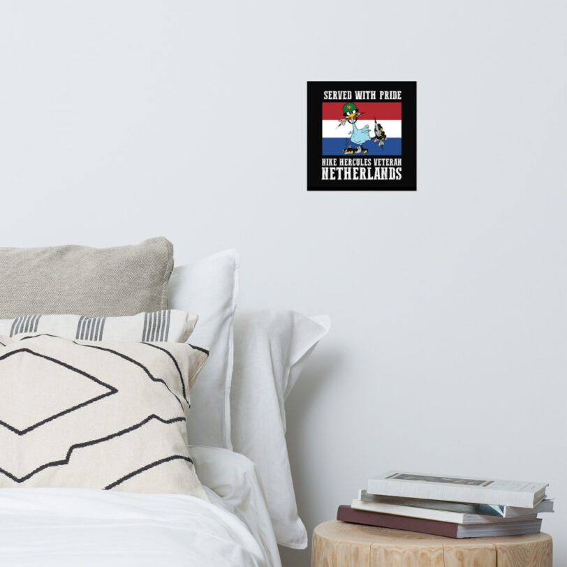 Netherlands Oozlefinch on Flag Poster - Image 2