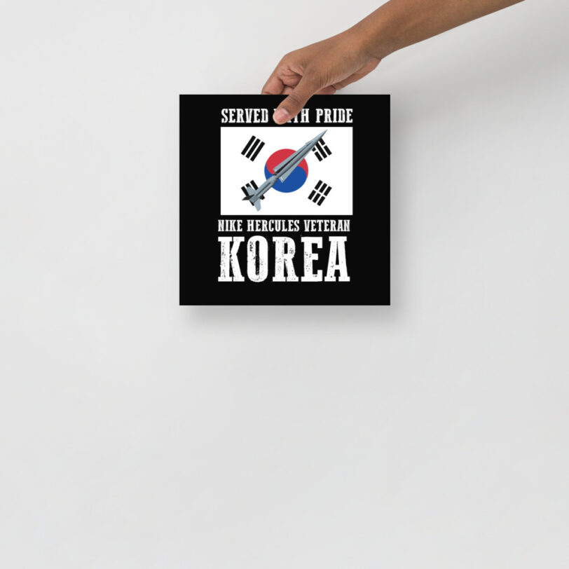 Korea Nike Hercules on Flag Poster - Image 2