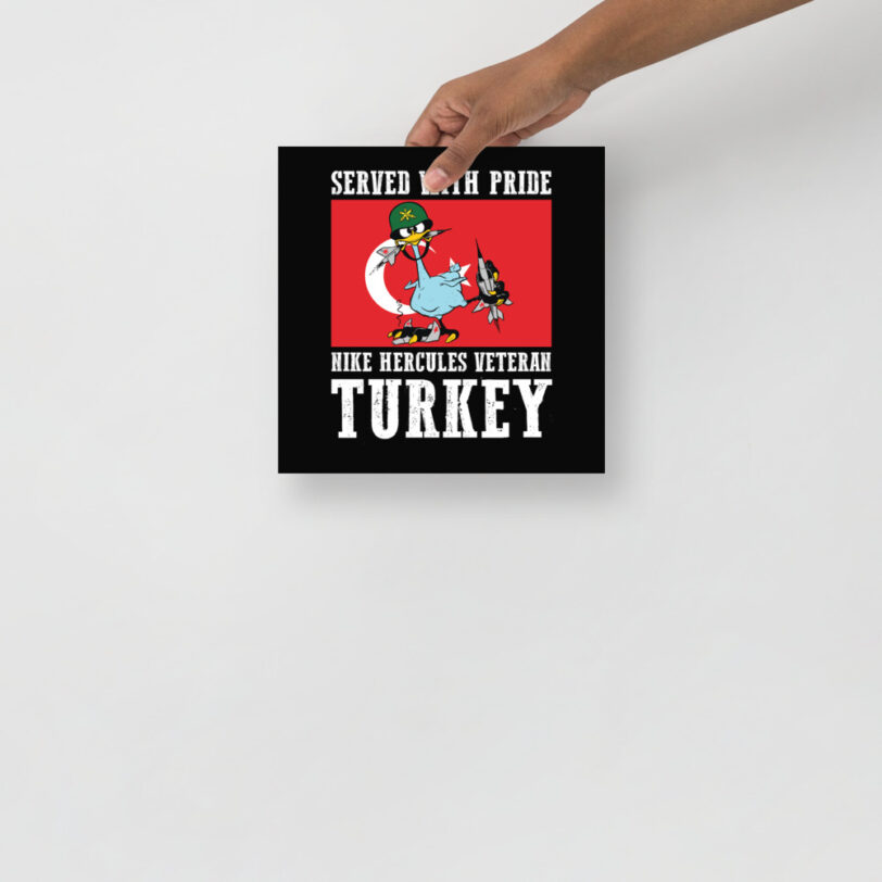 Turkey Oozlefinch on Flag Poster - Image 2