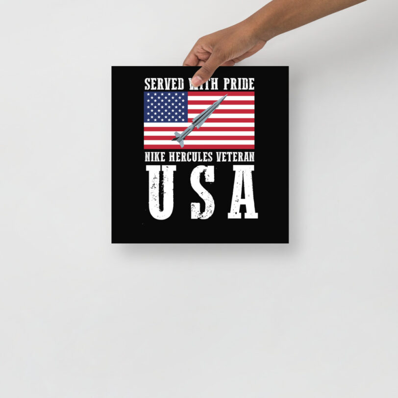 USA Nike Herc on Flag Poster - Image 3