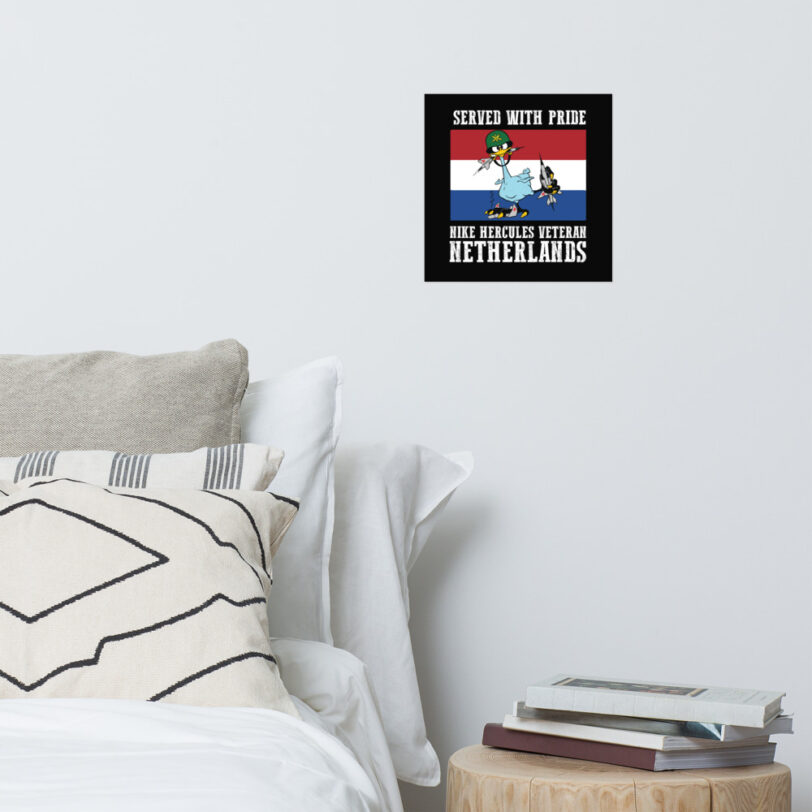Netherlands Oozlefinch on Flag Poster - Image 3