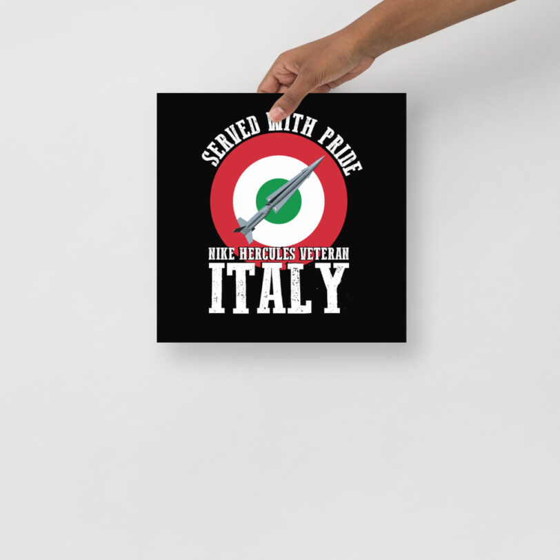 Italy Nike Hercules on Roundel Poster - Image 3