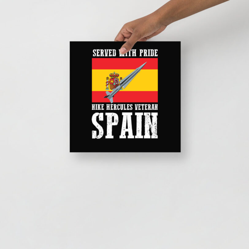 Spain Nike Hercules on Flag Poster - Image 3