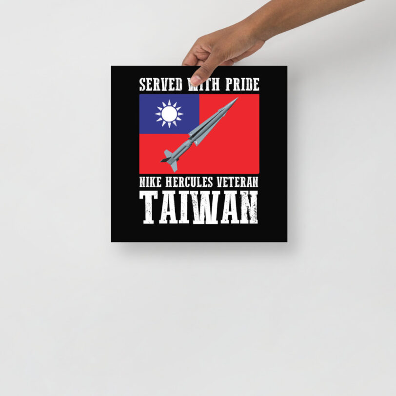 Taiwan Nike Hercules on Flag Poster - Image 3