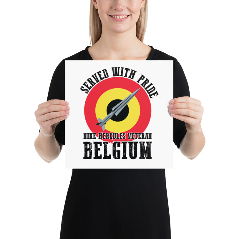 Belgium Nike Hercules on Roundel Poster - Image 3