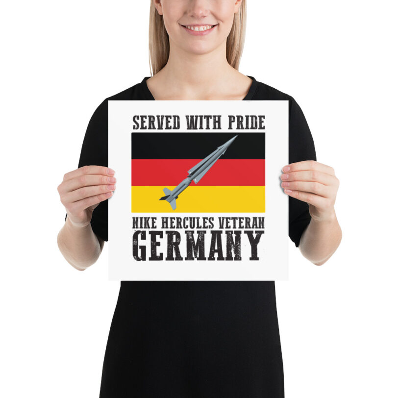 Germany Nike Hercules on Flag Poster - Image 3