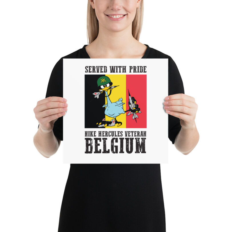 Belgium Oozlefinch on Flag Poster - Image 3