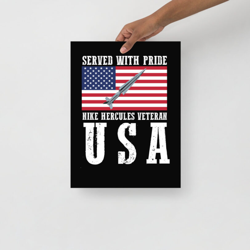 USA Nike Herc on Flag Poster - Image 4