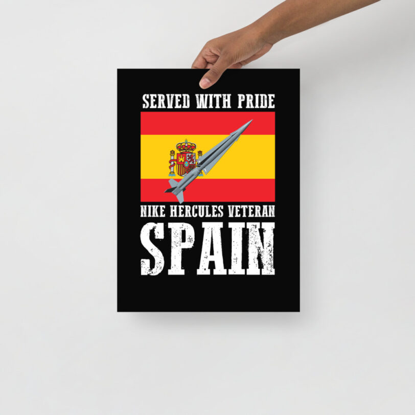 Spain Nike Hercules on Flag Poster - Image 4