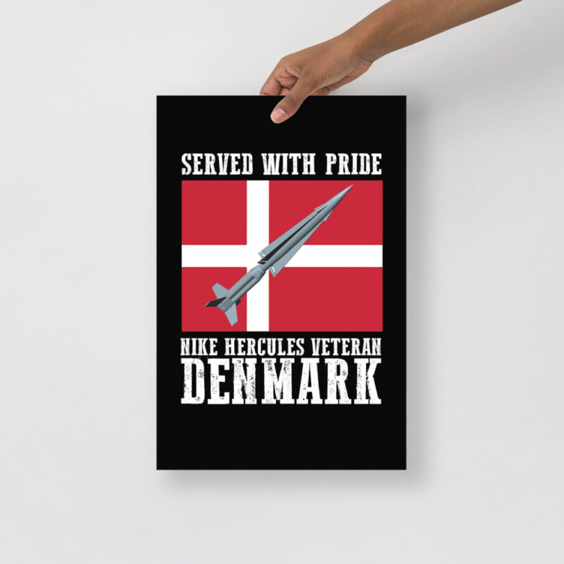 Denmark Nike Hercules on Flag Poster - Image 5