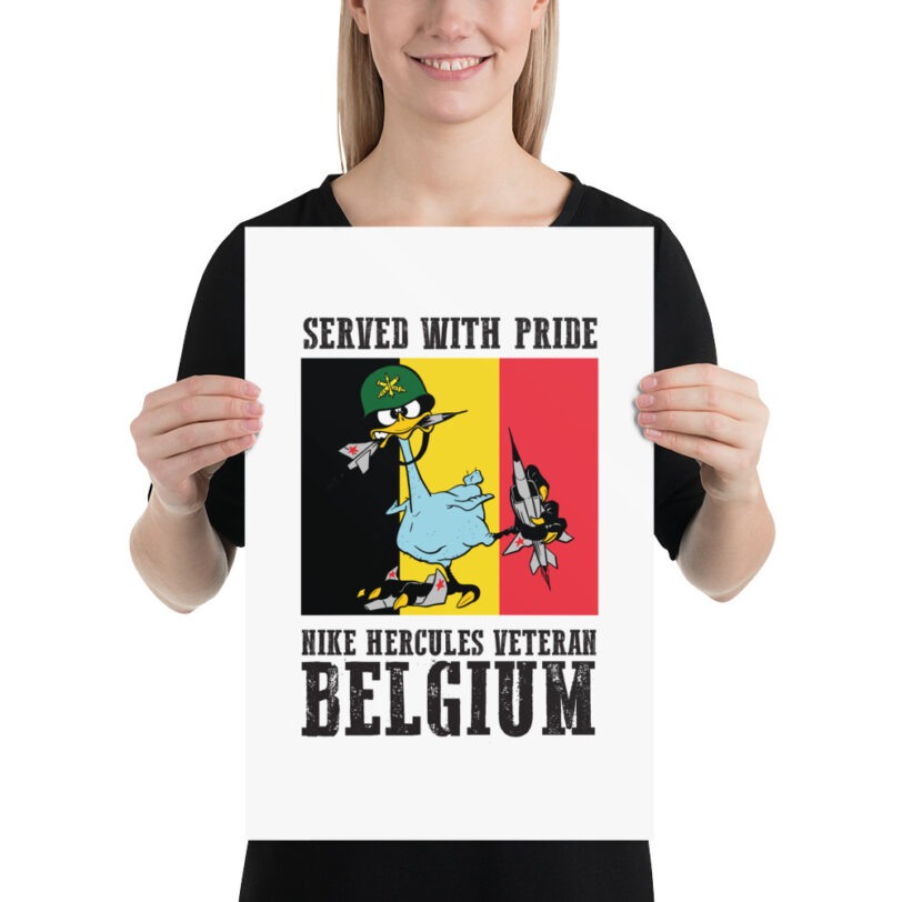 Belgium Oozlefinch on Flag Poster - Image 5