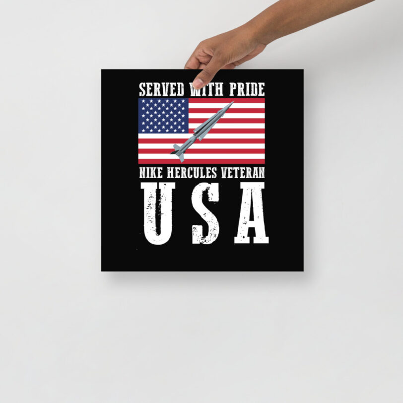 USA Nike Herc on Flag Poster - Image 6