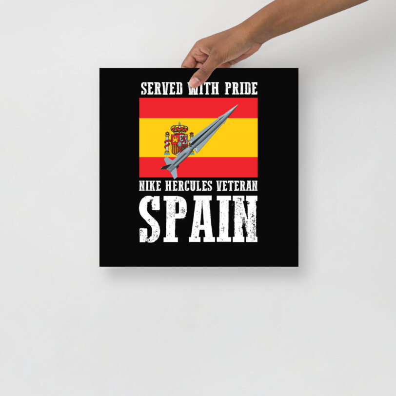 Spain Nike Hercules on Flag Poster - Image 6