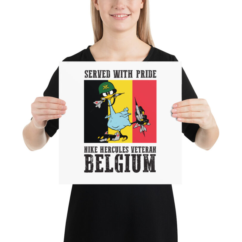 Belgium Oozlefinch on Flag Poster - Image 6