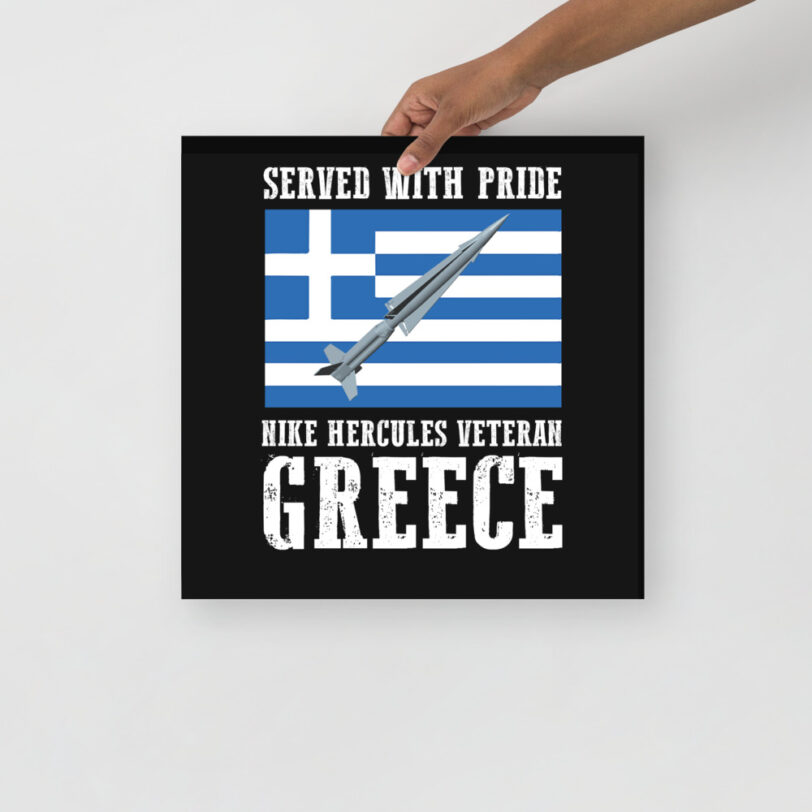 Greece Nike Hercules on Flag Poster - Image 7