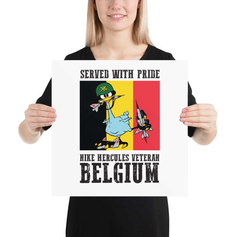 Belgium Oozlefinch on Flag Poster - Image 7