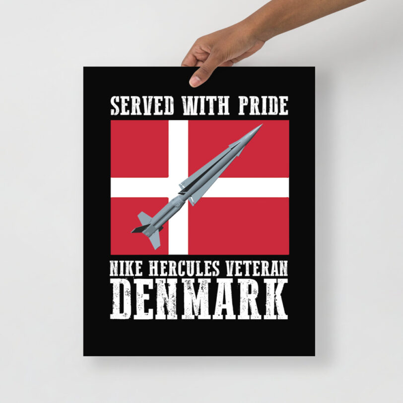 Denmark Nike Hercules on Flag Poster - Image 8