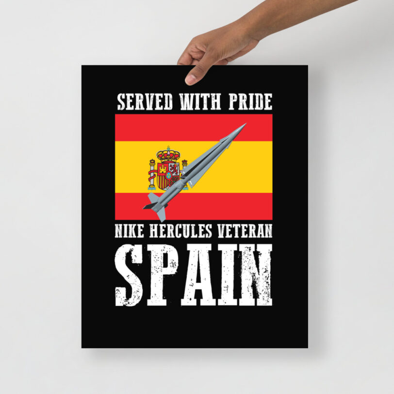 Spain Nike Hercules on Flag Poster - Image 8