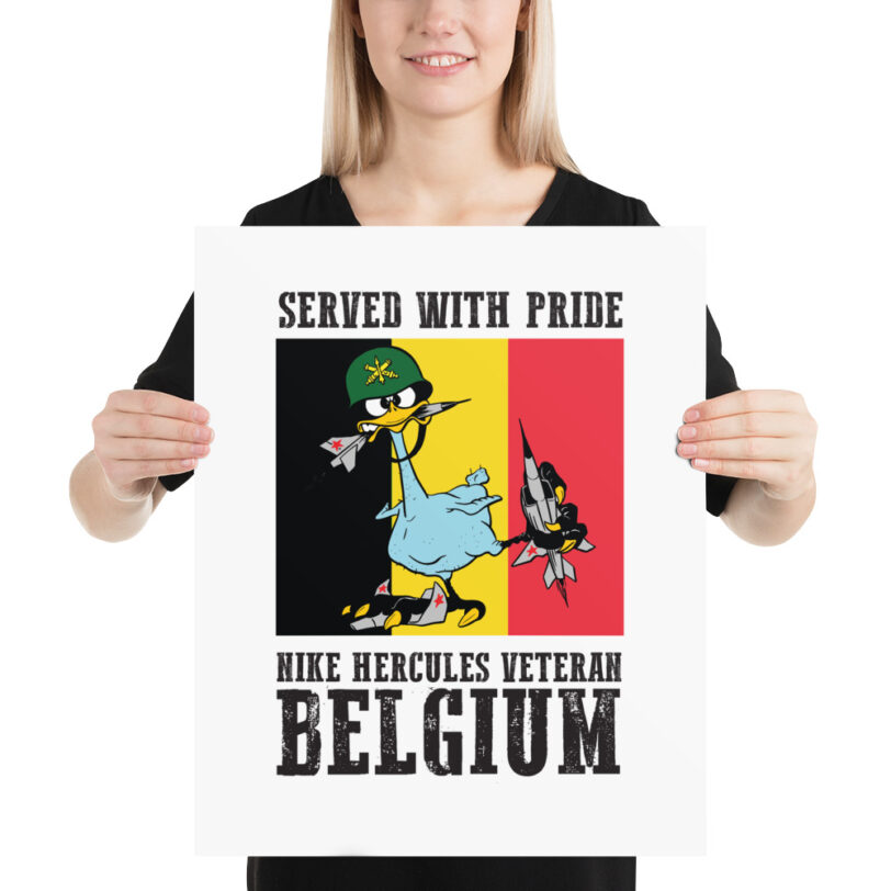 Belgium Oozlefinch on Flag Poster - Image 8