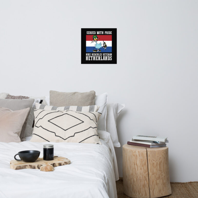 Netherlands Oozlefinch on Flag Poster - Image 9