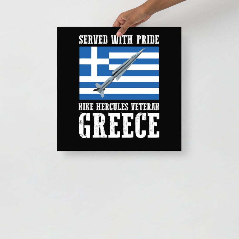 Greece Nike Hercules on Flag Poster - Image 9