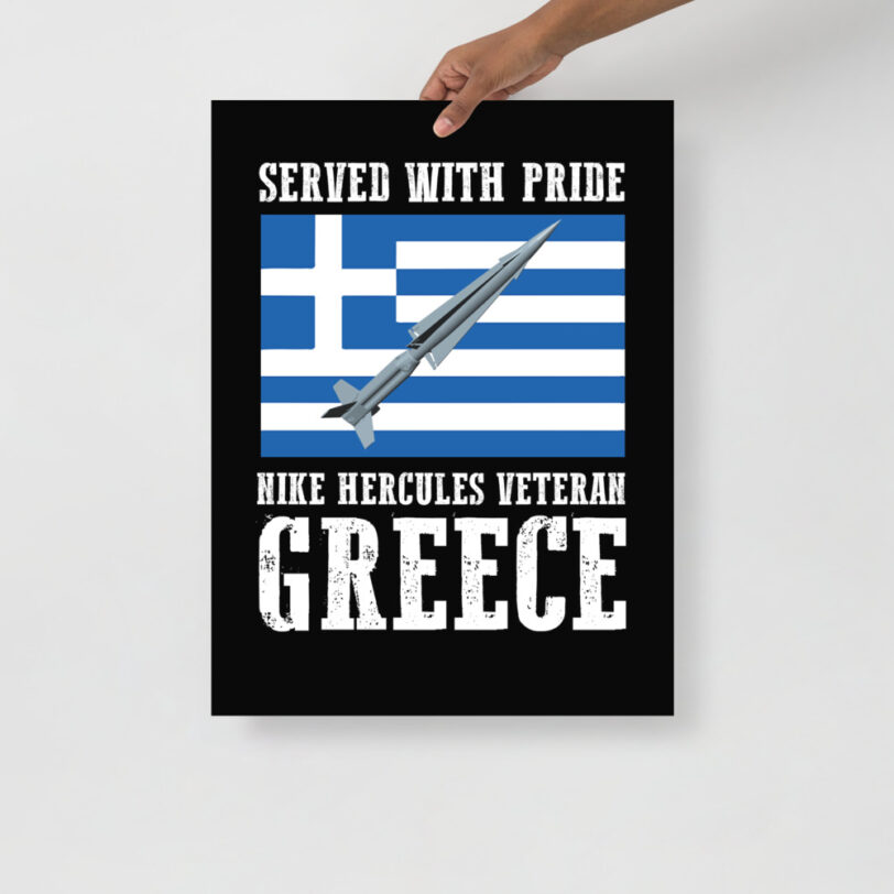 Greece Nike Hercules on Flag Poster - Image 10