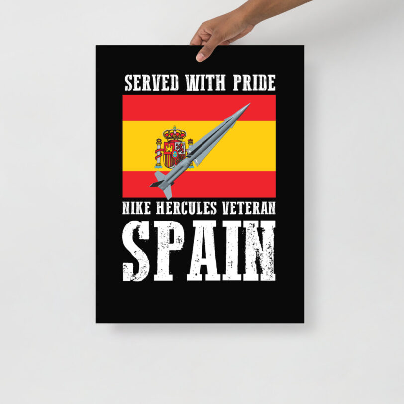 Spain Nike Hercules on Flag Poster - Image 10