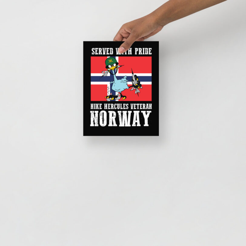 Norway Oozlefinch on Flag Poster