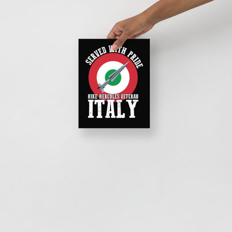 Italy Nike Hercules on Roundel Poster