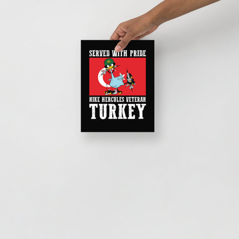 Turkey Oozlefinch on Flag Poster