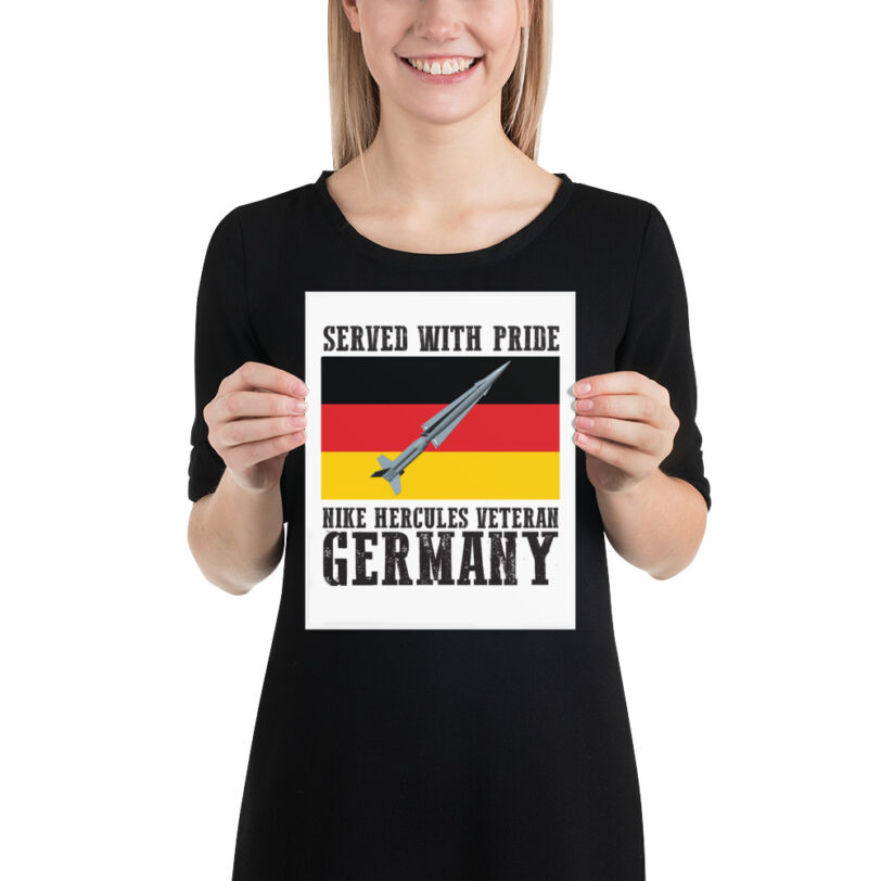 Germany Nike Hercules on Flag Poster