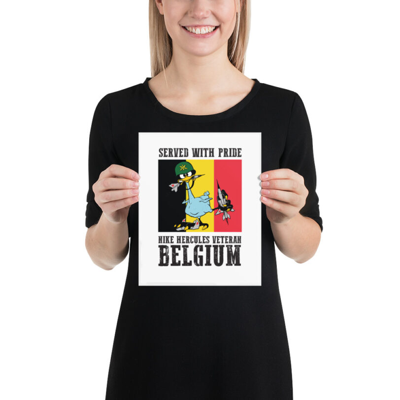 Belgium Oozlefinch on Flag Poster