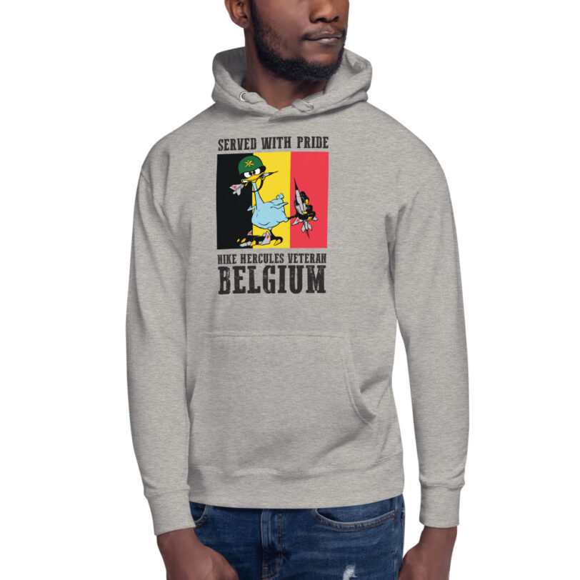 Belgium Oozlefinch on Flag Hoodie