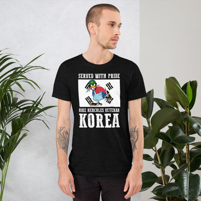 Korea Oozlefinch on Flag T-Shirt