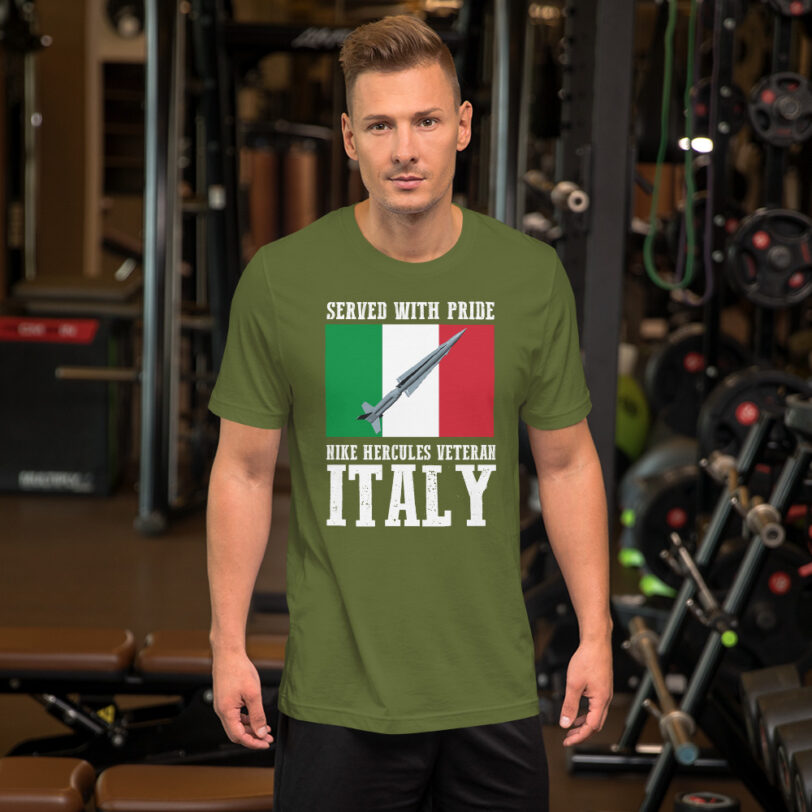 Italy Nike Hercules on Flag T-Shirt - Image 3