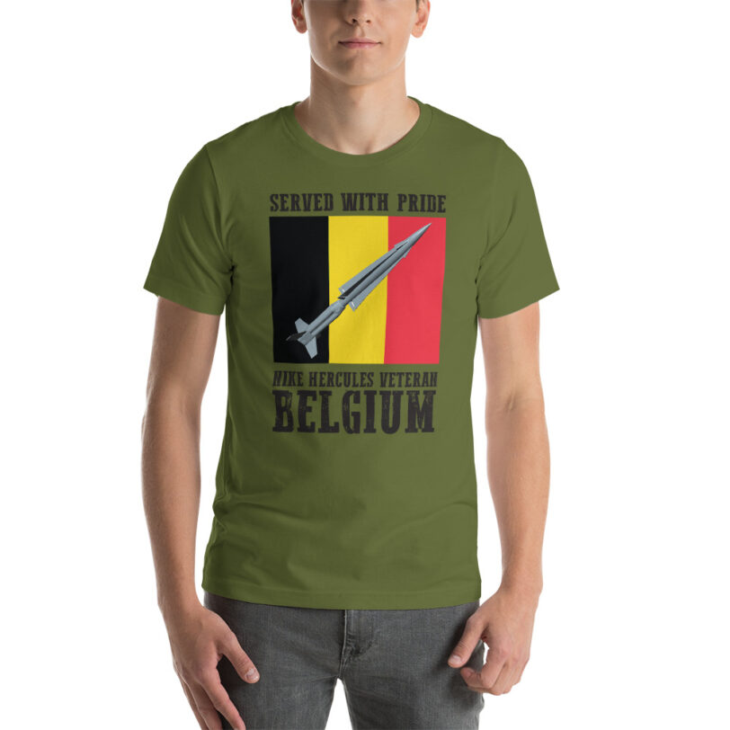 Belgium Nike Hercules on Flag T-Shirt - Image 2