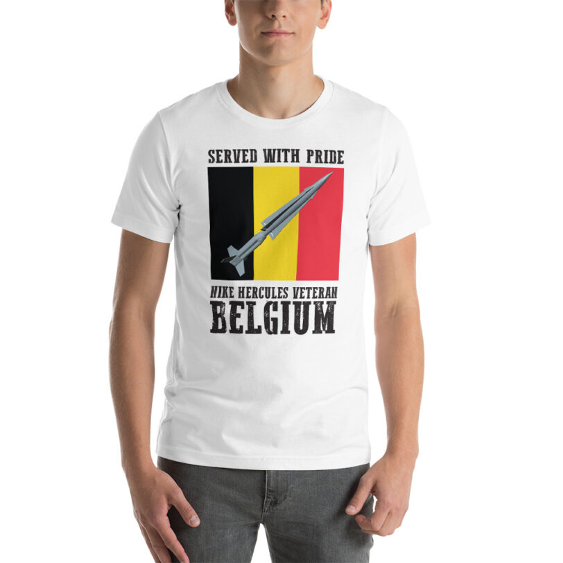 Belgium Nike Hercules on Flag T-Shirt - Image 3