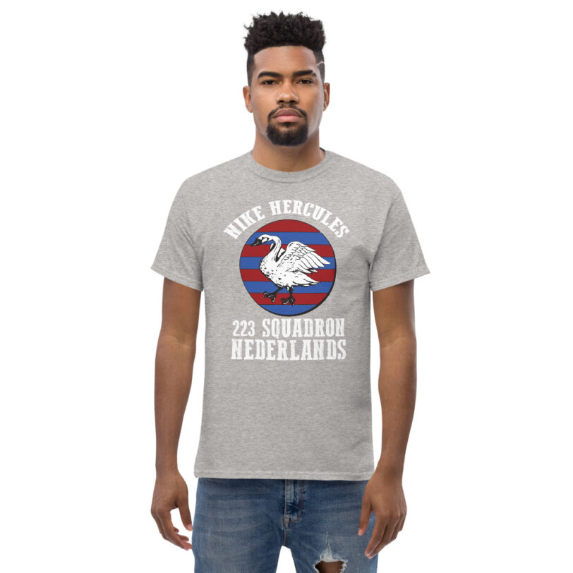 Netherlands 223 Squadron Nike Hercules Men's heavyweight tee - Image 5