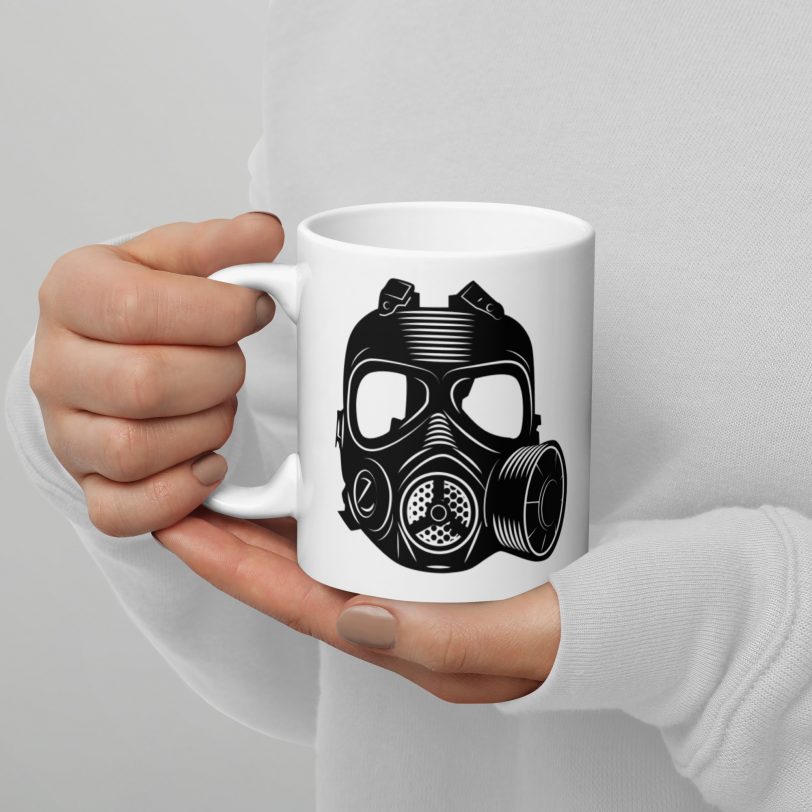 CBRN - Rule the Battle White glossy mug