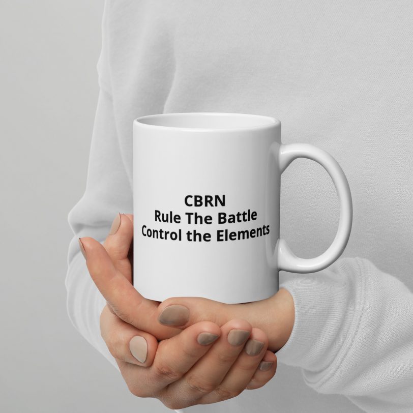 CBRN - Rule the Battle White glossy mug - Image 2
