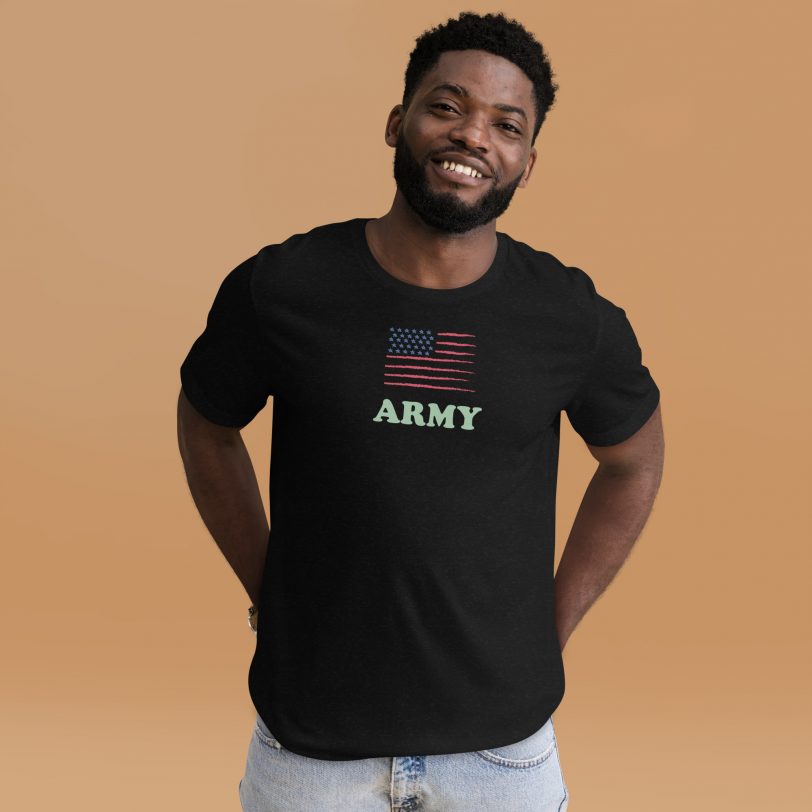 US Flag Army Unisex t-shirt - Image 3