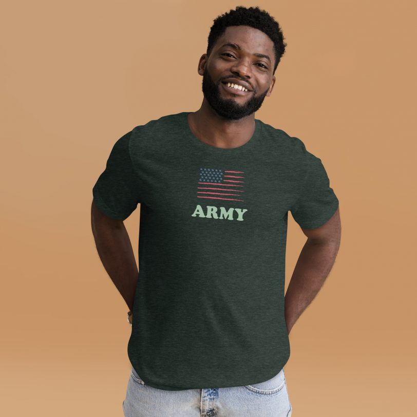 US Flag Army Unisex t-shirt - Image 5